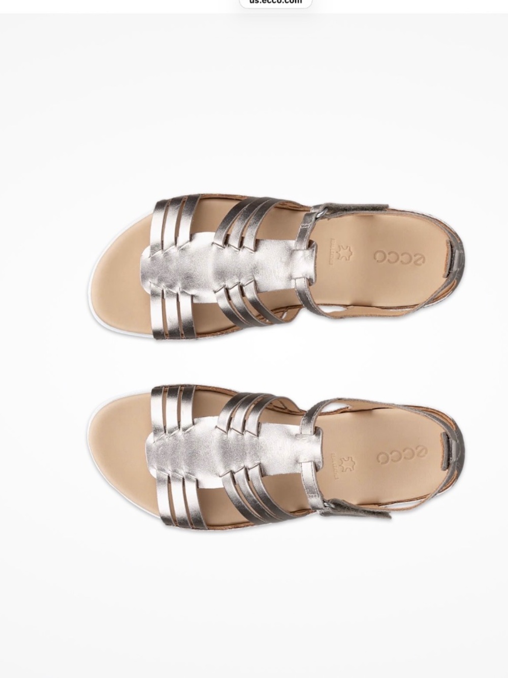 ECCO Flash Women's Leather Flat Sandal Rose Gold